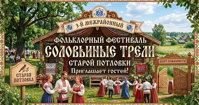 III Межрайонный фольклорный фестиваль «СОЛОВЬИНЫЕ ТРЕЛИ СТАРОЙ ПОТЛОВКИ»